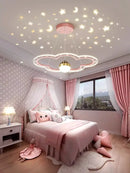 GobekUsa Cloud Flower LED Chandelier: Kid's Bedroom Starry Sky Decorative Lighting Fixture