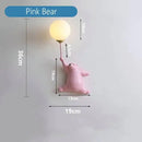 GobekUsa Pink Girl Wall Lamp for Princess Room Girls Room