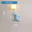 GobekUsa Pink Girl Wall Lamp for Princess Room Girls Room