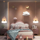 GobekUsa Castle Kids Chandelier LED Light for Bedroom Decor