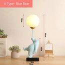 GobekUsa Bear Moon Lamp with G9 Bulb for Children's Bedroom