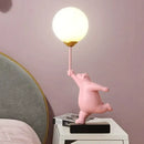 GobekUsa Bear Moon Lamp with G9 Bulb for Children's Bedroom