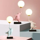 GobekUsa Bear Moon Lamp with G9 Bulb for Children's Bedroom