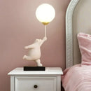 GobekUsa Bear Moon Lamp with G9 Bulb for Children's Bedroom
