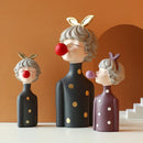 GobekUsa Bubble Girl Resin Figurines: Modern Sweet Young Girl Decor for Home, Weddings, Birthdays