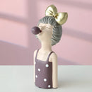 GobekUsa Bubble Girl Resin Figurines: Modern Sweet Young Girl Decor for Home, Weddings, Birthdays