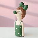 GobekUsa Bubble Girl Resin Figurines: Modern Sweet Young Girl Decor for Home, Weddings, Birthdays