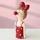 GobekUsa Bubble Girl Resin Figurines: Modern Sweet Young Girl Decor for Home, Weddings, Birthdays