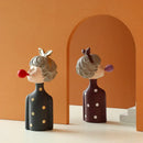 GobekUsa Bubble Girl Resin Figurines: Modern Sweet Young Girl Decor for Home, Weddings, Birthdays