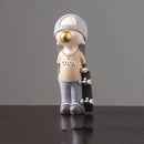 GobekUsa Boys Sports Statues: Basketball, Football, Skateboarding. Children's Decor, Gifts, Sculpture.