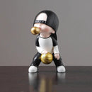 GobekUsa Boys Sports Statues: Basketball, Football, Skateboarding. Children's Decor, Gifts, Sculpture.