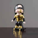 GobekUsa Boys Sports Statues: Basketball, Football, Skateboarding. Children's Decor, Gifts, Sculpture.