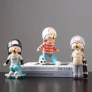 GobekUsa Boys Sports Statues: Basketball, Football, Skateboarding. Children's Decor, Gifts, Sculpture.