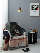 GobekUsa Knit Sofa Blanket: Modern Nordic Design Throw Blanket