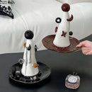 Ceramic Magician Hat Jewelry Display Stand for Earrings and Necklace Holder