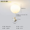 GobekUsa Flying Pig Resin LED Ceiling Light Kids Bedroom Lamp Deco Fixtures