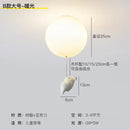 GobekUsa Flying Pig Resin LED Ceiling Light Kids Bedroom Lamp Deco Fixtures