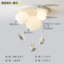GobekUsa Flying Pig Resin LED Ceiling Light Kids Bedroom Lamp Deco Fixtures