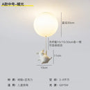 GobekUsa Flying Pig Resin LED Ceiling Light Kids Bedroom Lamp Deco Fixtures