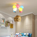 GobekUsa Balloon Ceiling Chandelier for Kids Room, Bedroom, Living Room, Nursery - Indoor Art Decor