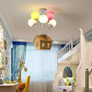 GobekUsa Balloon Ceiling Chandelier for Kids Room, Bedroom, Living Room, Nursery - Indoor Art Decor