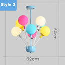 GobekUsa Balloon Ceiling Chandelier for Kids Room, Bedroom, Living Room, Nursery - Indoor Art Decor