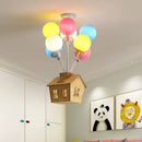 GobekUsa Balloon Ceiling Chandelier for Kids Room, Bedroom, Living Room, Nursery - Indoor Art Decor