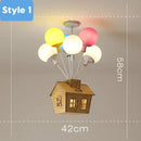 GobekUsa Balloon Ceiling Chandelier for Kids Room, Bedroom, Living Room, Nursery - Indoor Art Decor