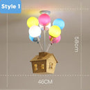 GobekUsa Balloon Ceiling Chandelier for Kids Room, Bedroom, Living Room, Nursery - Indoor Art Decor