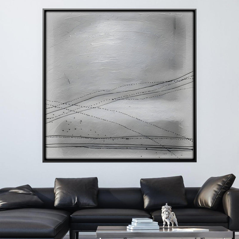 Whispering Grayscale Canvas