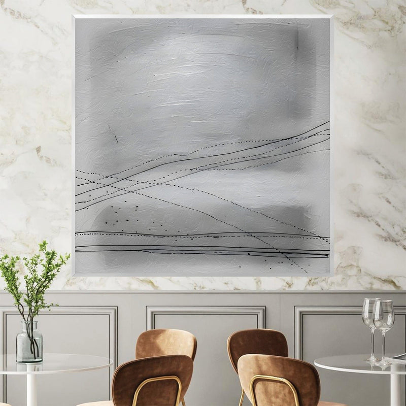 Whispering Grayscale Canvas