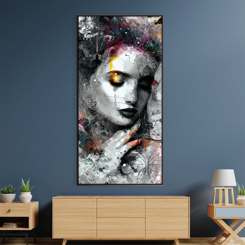 Whispers of Ink and Color Canvas