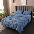 GobekUsa 3D Pinch Pleated Duvet Cover Set - Queen, King Size Bedding Set of Quilt Cover & Pillow Case