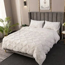 GobekUsa 3D Pinch Pleated Duvet Cover Set - Queen, King Size Bedding Set of Quilt Cover & Pillow Case