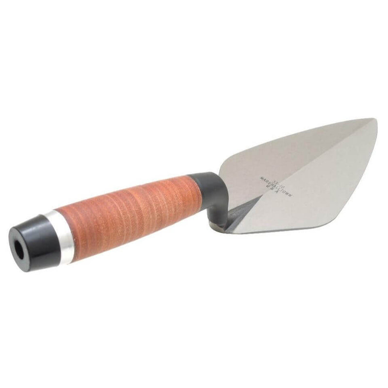 Marshalltown 10171 9" Brick Trowel London Pattern - Leather Handle