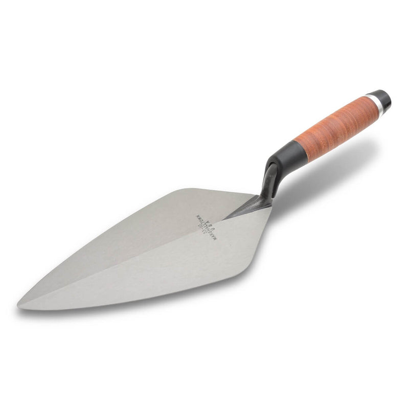 Marshalltown 10171 9" Brick Trowel London Pattern - Leather Handle