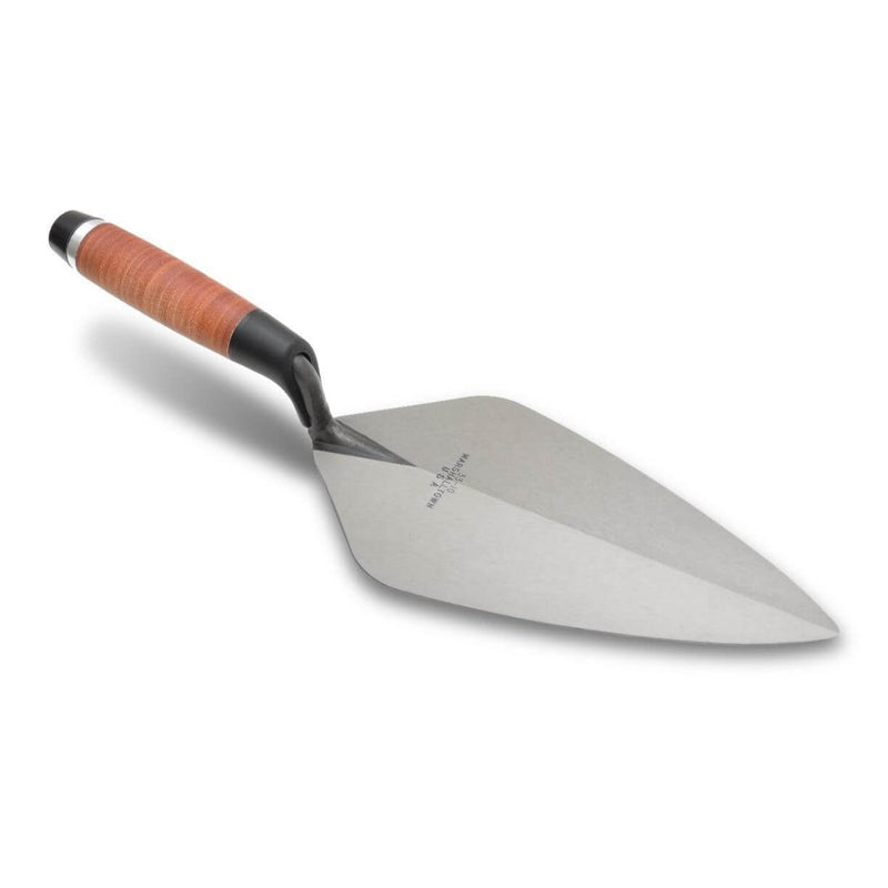 Marshalltown 10171 9" Brick Trowel London Pattern - Leather Handle