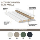 MSI White Acoustic Slat Wall Panel