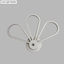 GobekUsa White Acrylic LED Modernist Wall Sconce Lamp with Clover Shape for Bedroom Wall Mount Lighting