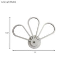 GobekUsa White Acrylic LED Modernist Wall Sconce Lamp with Clover Shape for Bedroom Wall Mount Lighting