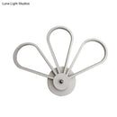 GobekUsa White Acrylic LED Modernist Wall Sconce Lamp with Clover Shape for Bedroom Wall Mount Lighting