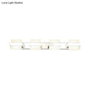 GobekUsa White Acrylic LED Vanity Wall Light: Simple Square Fixture, 3/4 Lights, Bathroom Mirror Lamp