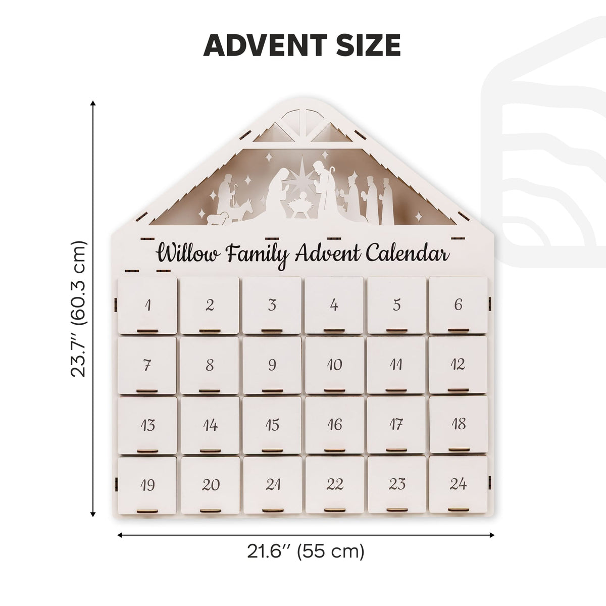 Christmas Advent Calendar - White, photo 10 of 10