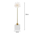 GobekUsa Crystal Agate Handmade White Flower Home Decor Figurine
