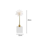 GobekUsa Crystal Agate Handmade White Flower Home Decor Figurine
