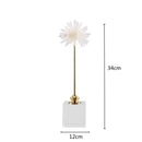 GobekUsa Crystal Agate Handmade White Flower Home Decor Figurine