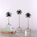 GobekUsa Crystal Agate Handmade White Flower Home Decor Figurine