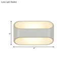 GobekUsa White Aluminum LED Bathroom Wall Sconce - Contemporary Rectangular Style