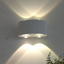 GobekUsa White Aluminum LED Wall-Mount Bedside Sconce for Bedroom with White/Warm Light