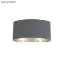 GobekUsa White Aluminum LED Wall-Mount Bedside Sconce for Bedroom with White/Warm Light